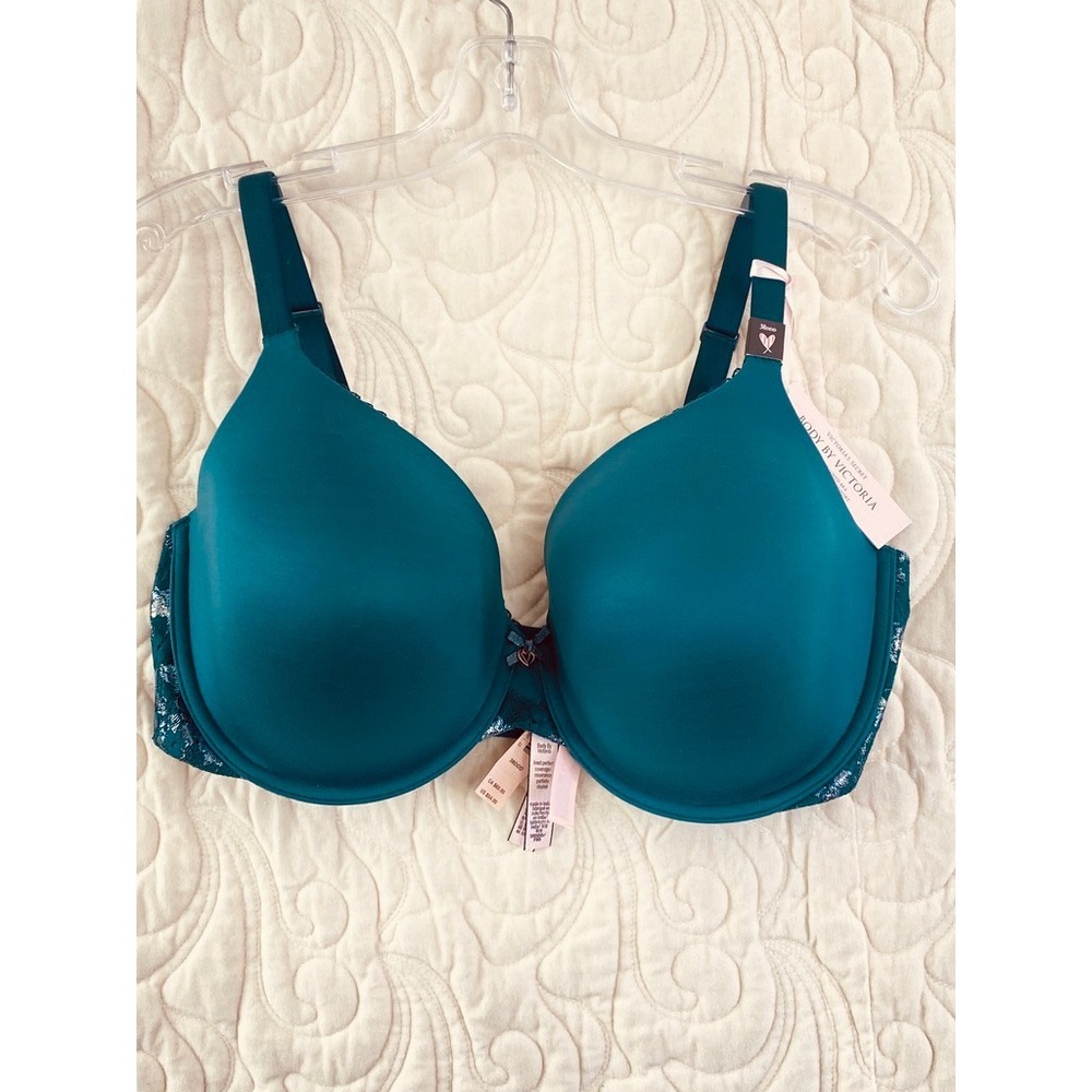 NEW Victoria's Secret Body By Victoria Bra Teal 38DDD / F Perfect Coverage